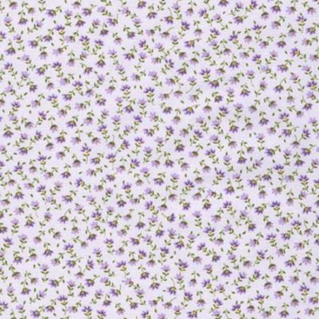 Tessuto giapponese lilla con fiori lilla - Sevenberry Flower Sojitz Fashion - 1