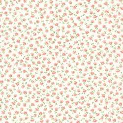 Tessuto giapponese panna con fiori rosa - Sevenberry Flower Sojitz Fashion - 1