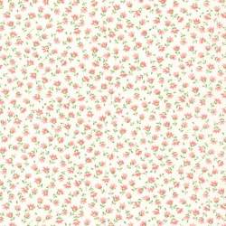 Tessuto giapponese panna con fiori rosa - Sevenberry Flower Sojitz Fashion - 1