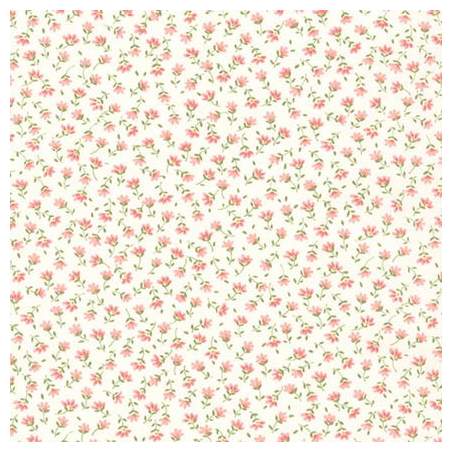 Tessuto giapponese panna con fiori rosa - Sevenberry Flower Sojitz Fashion - 1