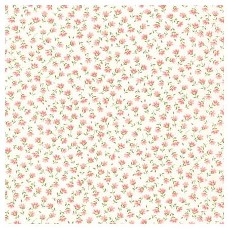 Tessuto panna con piccoli fiori rosa - Sevenberry Flower
