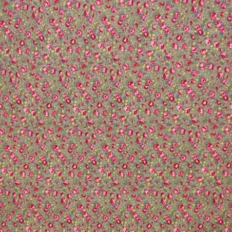Tessuto Tortora con Rose Rosse - Windermere Prints, Moda Fabrics Moda Fabrics - 1