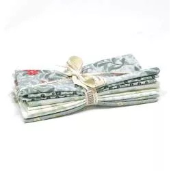 Pacchettino di Tessuti Verde Acqua, 6 stoffe da 25 x 27 cm