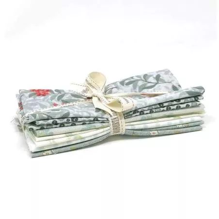 Pacchettino di Tessuti Verde Acqua, 6 stoffe da 25 x 27 cm