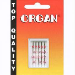 5 Aghi da Cucire Microtex 60-80 per Macchina da Cucire - Top Quality Combi, Organ Needles Organ Needles - 1