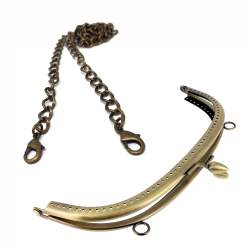 Bohin, Chiusura Clutch Curva per borse, in bronzo con coni - 20cm Bohin - 1