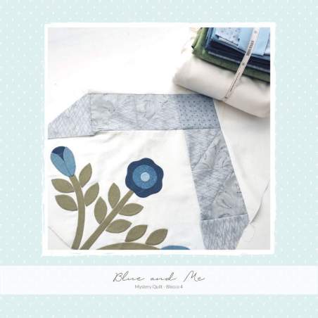 Blue and Me - Mystery Quilt 2023 - Cartamodello PDF Blocco 04