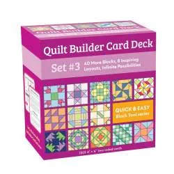 Quilt Builder Card Deck Set 3, 40 More Blocks 8 Inspiring Layouts Infinite Possibilities