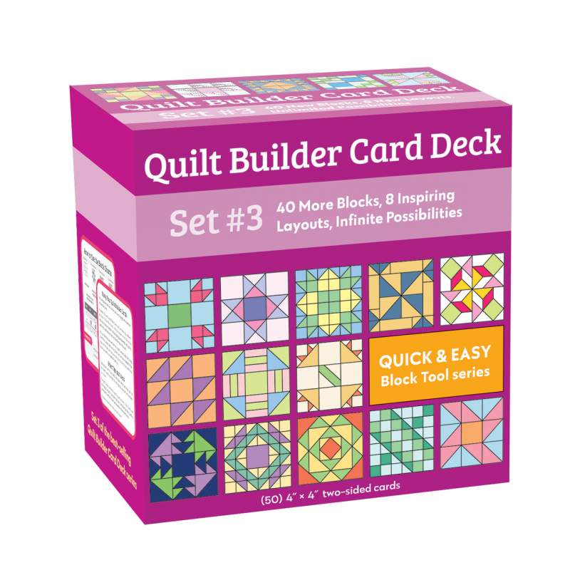 Quilt Builder Card Deck Set 3, 40 More Blocks 8 Inspiring Layouts Infinite Possibilities C&T Publishing - 1
