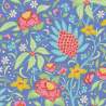Tilda Bloomsville Flowertangle Blue - Tessuto Blu con Grovigli di Fiori