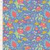 Tilda Bloomsville Flowertangle Blue - Tessuto Blu con Grovigli di Fiori