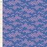 Tilda Bloomsville Cottonbloom Blueberry - Tessuto Blu Mirtillo con fiori di cotone