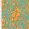 Tilda Bloomsville Abloom Turquoise - Tessuto Turchese e Arancione fiorato Tilda Fabrics - 2 Tilda Bloomsville Abloom Turquoise - Tessuto Turchese e Arancione fiorato Tilda Fabrics - 2