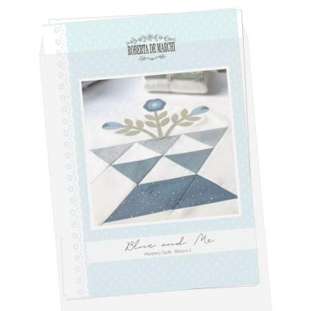 Blue and Me - Mystery Quilt 2023 - Cartamodello Blocco 05