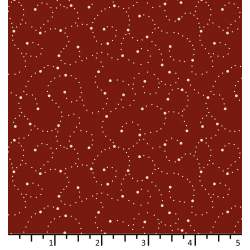 Tessuto Rosso Mirtillo con pois - EQP Forever, Dots Cranberry Red Ellie's Quiltplace Textiles - 1