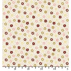 Tessuto Bianco Panna con stelle - EQP Forever, Sprinkles Cotton Ellie's Quiltplace Textiles - 1
