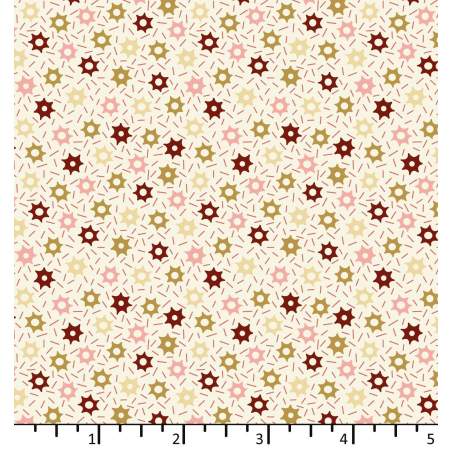 Tessuto Bianco Panna con stelle - EQP Forever, Sprinkles Cotton Ellie's Quiltplace Textiles - 1