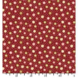 Tessuto Rosso Borgogna con stelle - EQP Forever, Sprinkles Burgundy Ellie's Quiltplace Textiles - 1