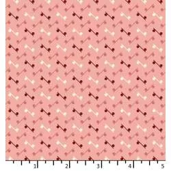 Tessuto Rosa Salmone con pallini e linee - EQP Forever, Marble Run Rose Ellie's Quiltplace Textiles - 1