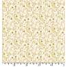 Tessuto Bianco Panna con foglie e rami - EQP Forever, Riverside Cotton