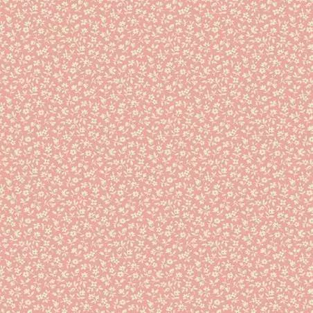 Cocoa Pink Snowberry Peony, Tessuto Rosa con bacche di sinforicarpo - Edyta Sitar Andover Fabrics - 2
