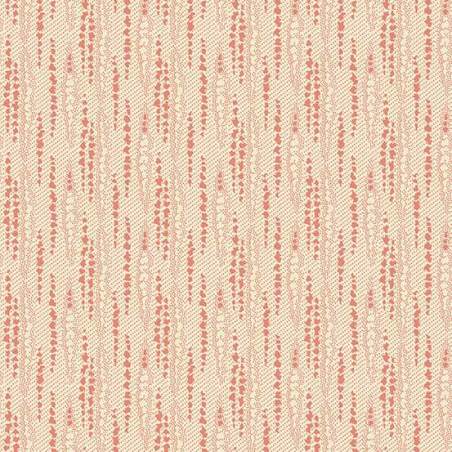 Cocoa Pink Bark Carnation, Tessuto Rosa Garofano con disegno di corteccia - Edyta Sitar