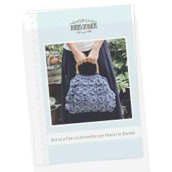 Borsa a Fiori a Uncinetto con Manici in Bambù - Caramodello Stampato Roberta De Marchi - 1