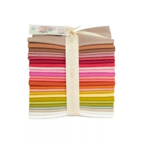 Tilda Solids Warm Colors - Bundle 25 Fat Quarter Colori Caldi 50 x 55 cm