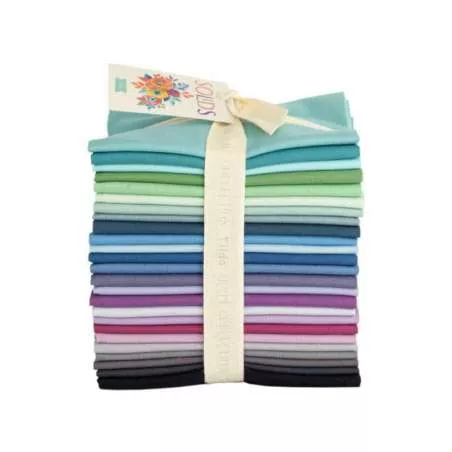 Tilda Solids Cool Colors - Bundle 25 Fat Quarter Colori Freddi 50 x 55 cm
