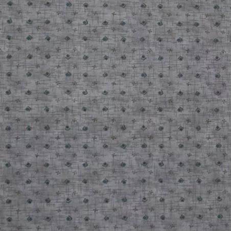 Handworks, Tessuto Grigio con Piccoli Disegni Sojitz Fashion - 1