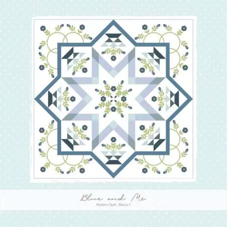 Blue and Me - Mystery Quilt 2023 - Cartamodello PDF Blocco 07