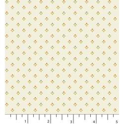 Tessuto Bianco Panna con motivo Argyle - EQP Back & Forth, Argyle Cotton Ellie's Quiltplace Textiles - 1