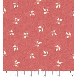 Tessuto Rosa Fragola con Foglie - EQP Back & Forth, Foliage Strawberry Smoothie Ellie's Quiltplace Textiles - 1