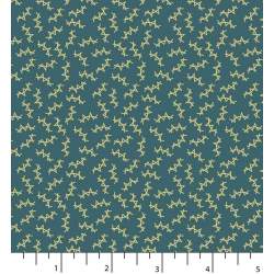 Tessuto Azzurro Cupo con Zig-Zag - EQP Back & Forth, Zigzag Deep Blue Ellie's Quiltplace Textiles - 1