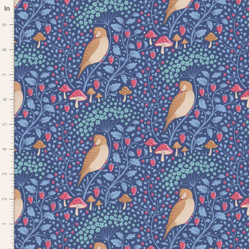 Tilda Hibernation Sleepybird Denim Tilda Fabrics - 2