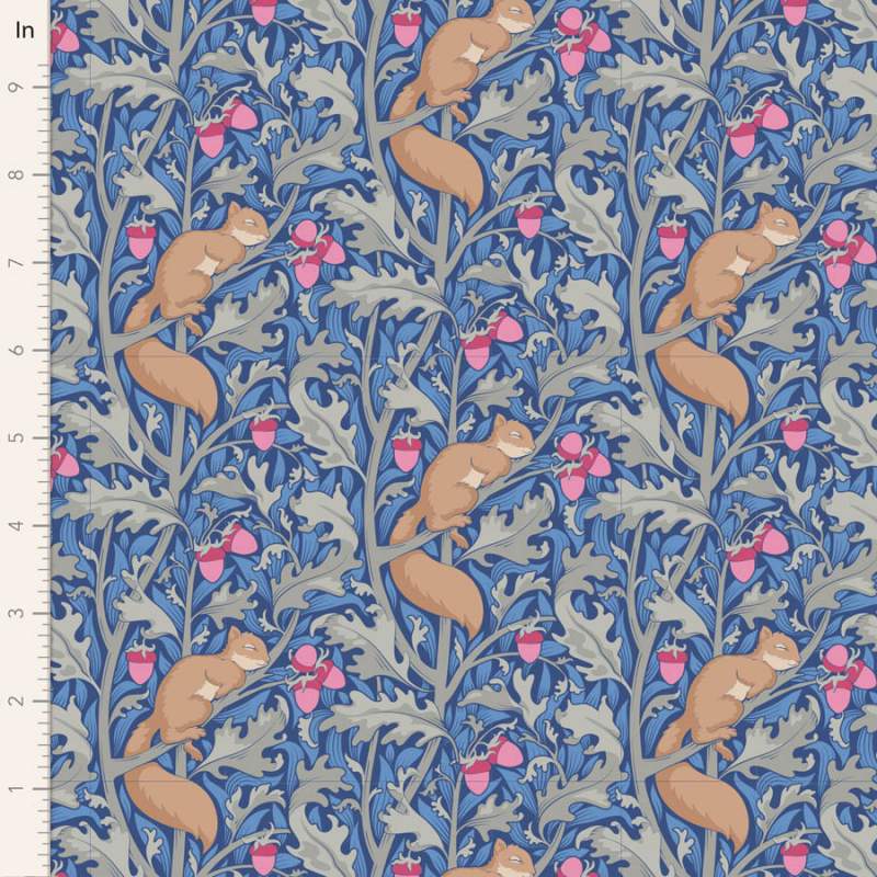 Tilda Hibernation Squireldreams Blue Tilda Fabrics - 2