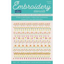 Embroidery Stencils, Crazy Quilt Seam Design Collection - Stencil per Ricamo C&T Publishing - 1