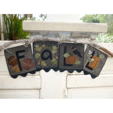 F-A-L-L - Cartamodello Fuori-Porta Autunnale, 8 x 32 pollici, by Heart to Hand