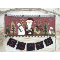 S is for Santa - Cartamodello Applique su Lana Natale, Kathi Campbell Heart to Hand - 1