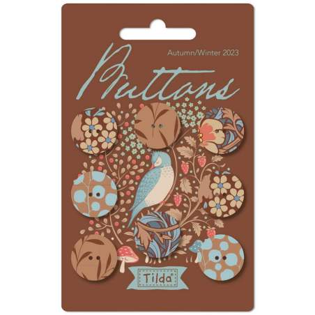 Tilda Hibernation Buttons 18mm Tilda Fabrics - 1