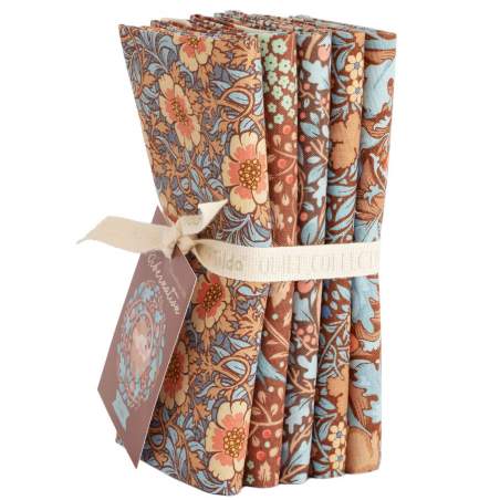 Tilda Hibernation Fat Quarter Bundle 5 fabrics Pecan Tilda Fabrics - 1