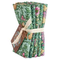 Tilda Hibernation Fat Quarter Bundle 5 fabrics Sage Tilda Fabrics - 1