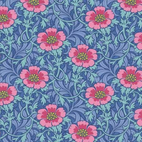 Tilda Hibernation Winterrose Blue Tilda Fabrics - 1