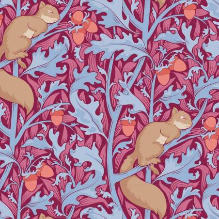 Tilda Hibernation Squireldreams Hibiscus Tilda Fabrics - 1