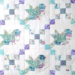 Uccellini in Volo di Paula Carrera Gonzalez, kit e istruzioni del 3 Quilting Days di Milano