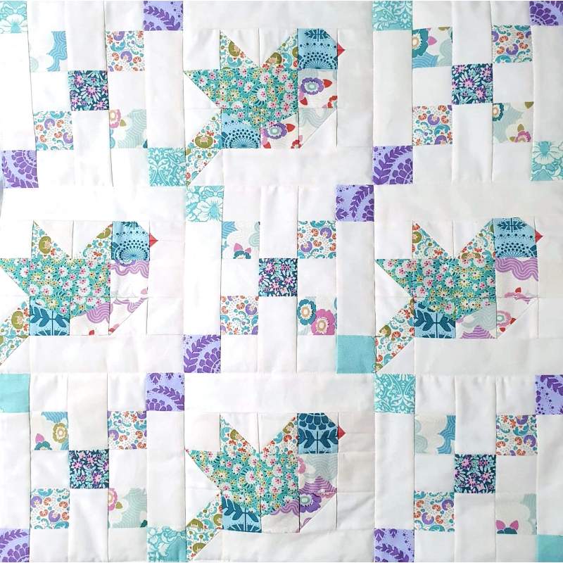 Uccellini in Volo di Paula Carrera Gonzalez, kit e istruzioni del 3 Quilting Days di Milano Roberta De Marchi - 1 Uccellini in Volo di Paula Carrera Gonzalez, kit e istruzioni del 3 Quilting Days di Milano Roberta De Marchi - 1