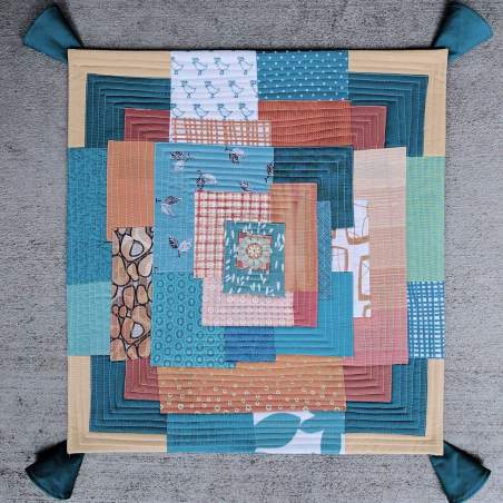 Pannello Kawandi di Liliana Soli, kit e istruzioni del 3 Quilting Days di Milano