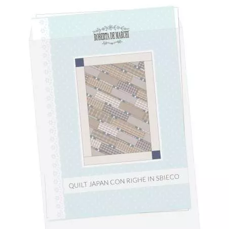 Cartamodello Quilt Japan Righe in Sbieco - 52 x 74 pollici