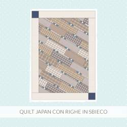 Cartamodello PDF Quilt Japan Righe in Sbieco - 47 x 68 pollici Roberta De Marchi - 1