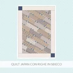 Cartamodello PDF Quilt Japan Righe in Sbieco - 52 x 74 pollici